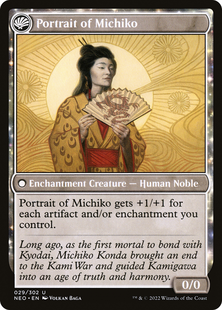 Magic: The Gathering - Michiko's Reign of Truth // Portrait of Michiko - Kamigawa: Neon Dynasty