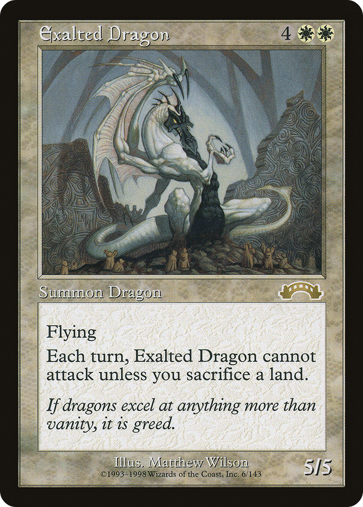 Magic: The Gathering - Exalted Dragon - Exodus