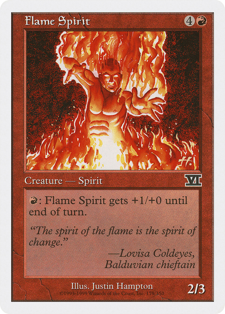 Magic: The Gathering - Flame Spirit - Classic Sixth Edition