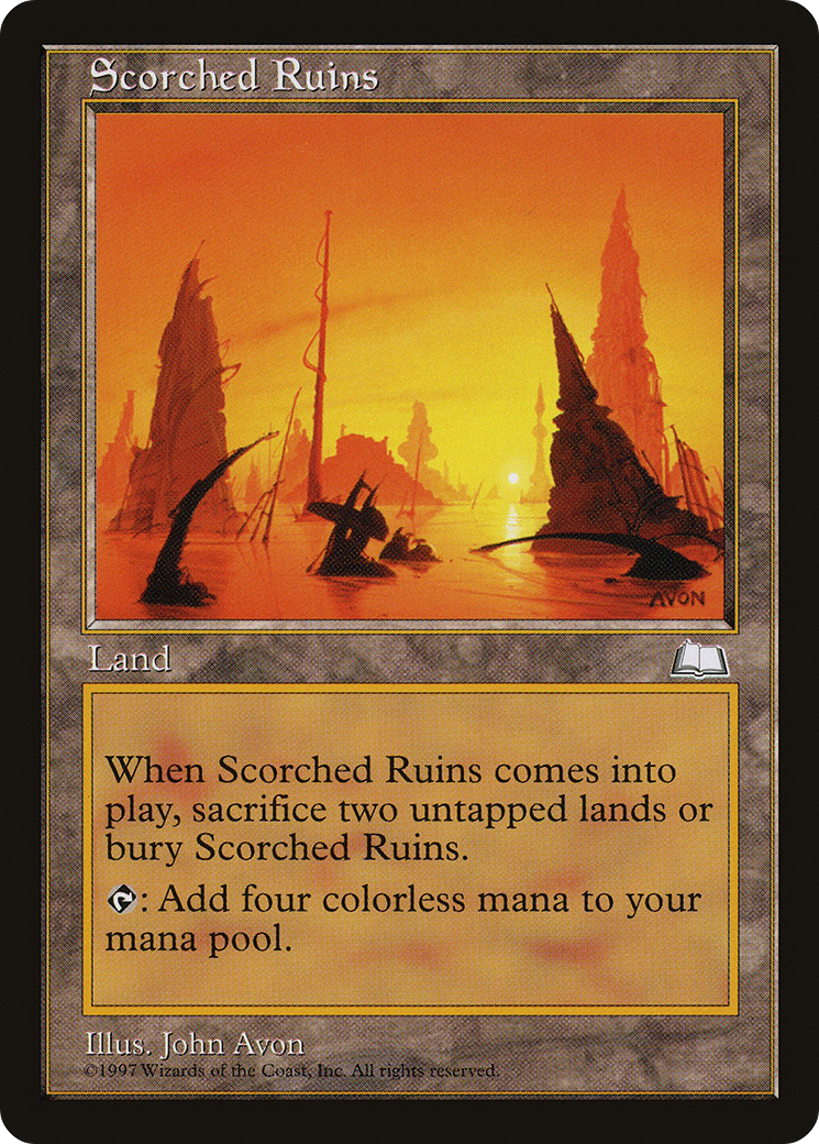 Magic: The Gathering - Scorched Ruins - Weatherlight