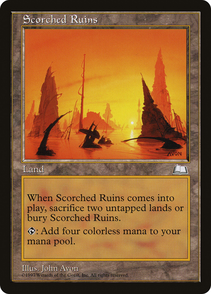 Magic: The Gathering - Scorched Ruins - Weatherlight