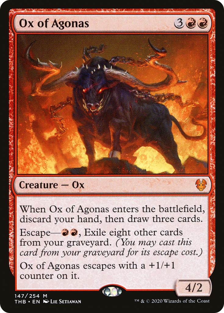 Magic: The Gathering - Ox of Agonas Foil - Theros Beyond Death