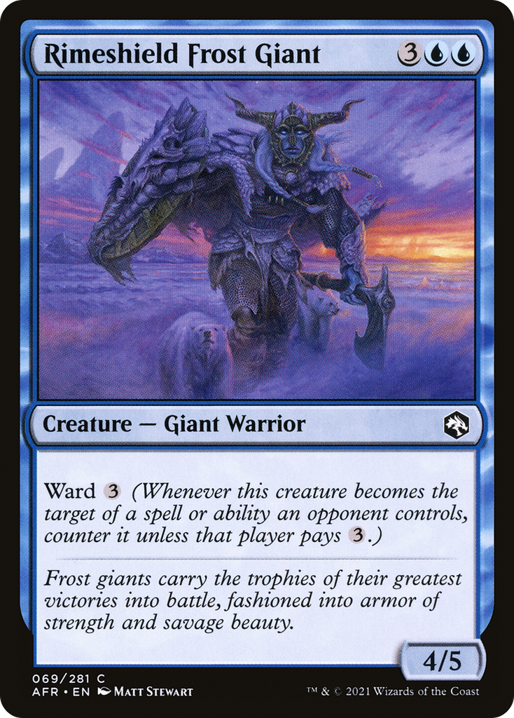 Magic: The Gathering - Rimeshield Frost Giant - Adventures in the Forgotten Realms