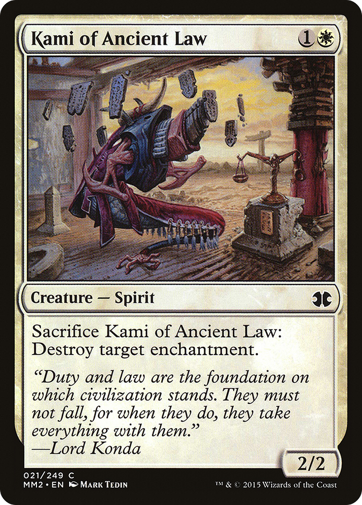 Magic: The Gathering - Kami of Ancient Law - Modern Masters 2015