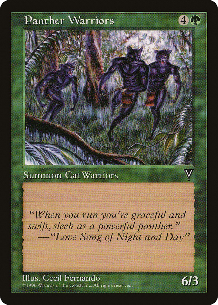 Magic: The Gathering - Panther Warriors - Visions