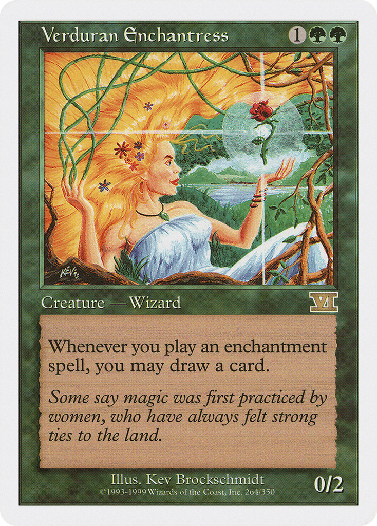 Magic: The Gathering - Verduran Enchantress - Classic Sixth Edition