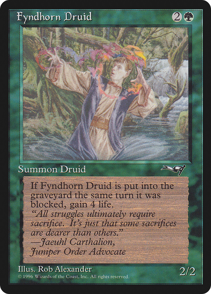 Magic: The Gathering - Fyndhorn Druid - Alliances