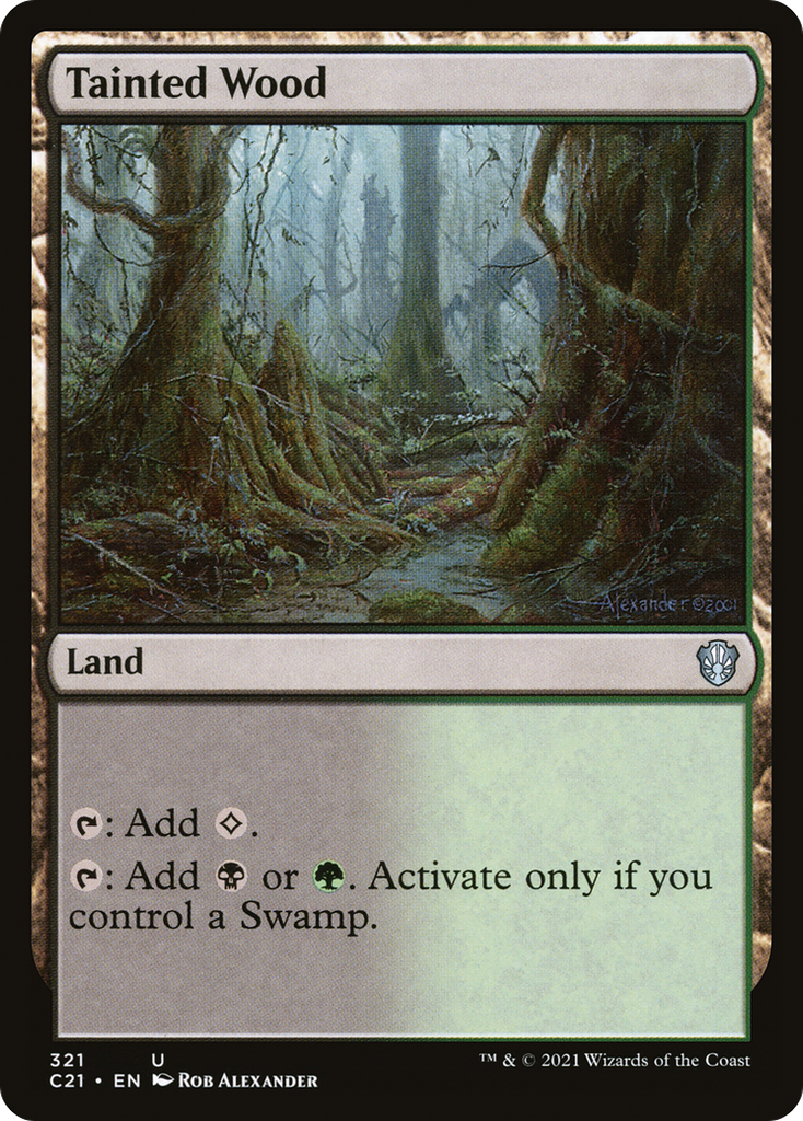 Magic: The Gathering - Tainted Wood - Commander 2021