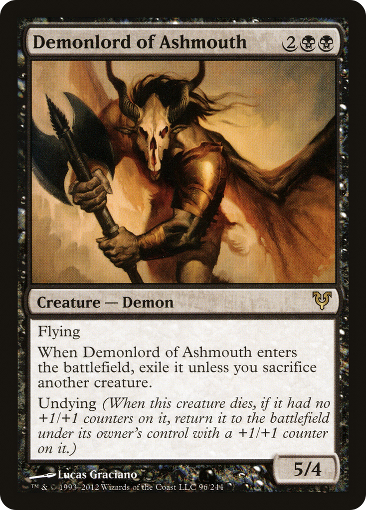 Magic: The Gathering - Demonlord of Ashmouth - Avacyn Restored