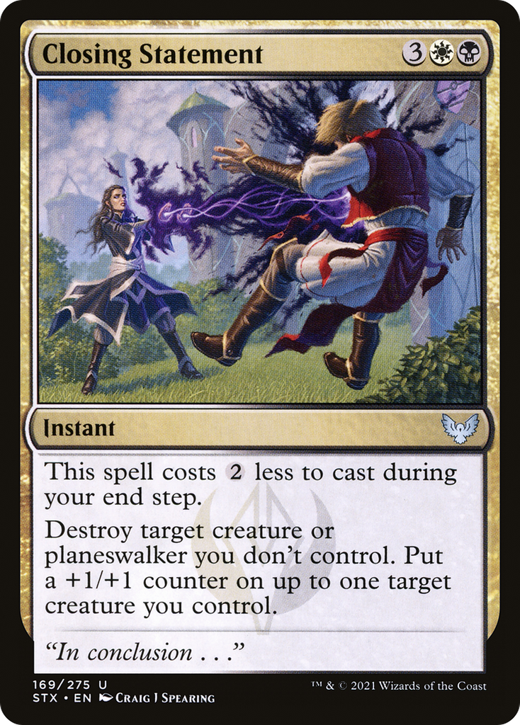 Magic: The Gathering - Closing Statement Foil - Strixhaven: School of Mages