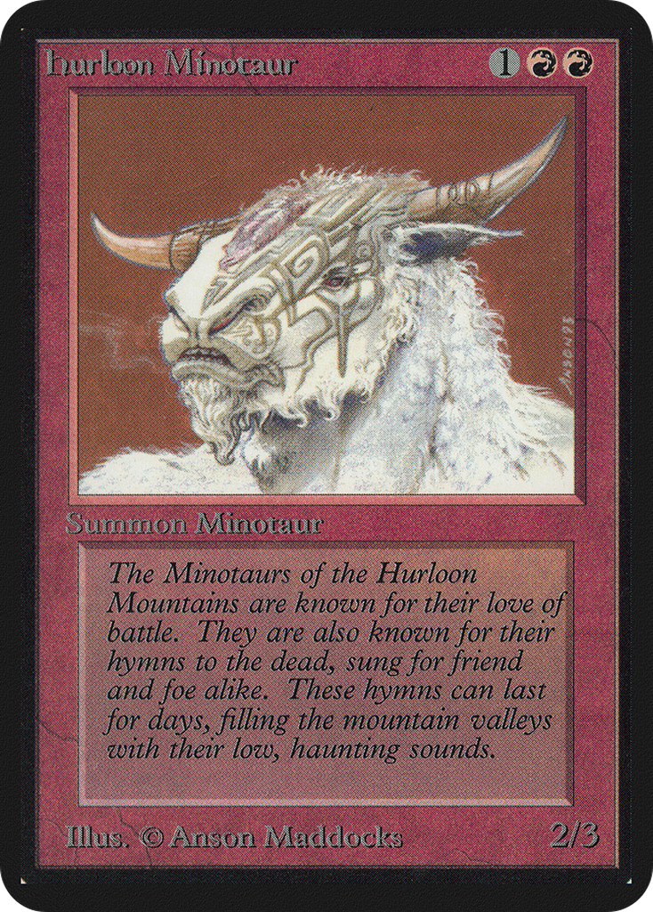 Magic: The Gathering - Hurloon Minotaur - Limited Edition Alpha
