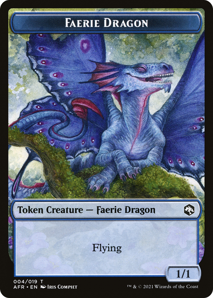 Magic: The Gathering - Faerie Dragon Token - Adventures in the Forgotten Realms Tokens