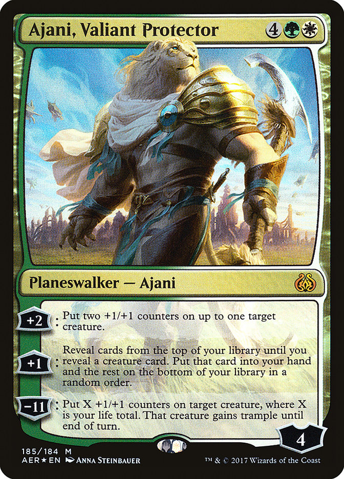 Magic the Gathering - Ajani, Valiant Protector Foil - Aether Revolt