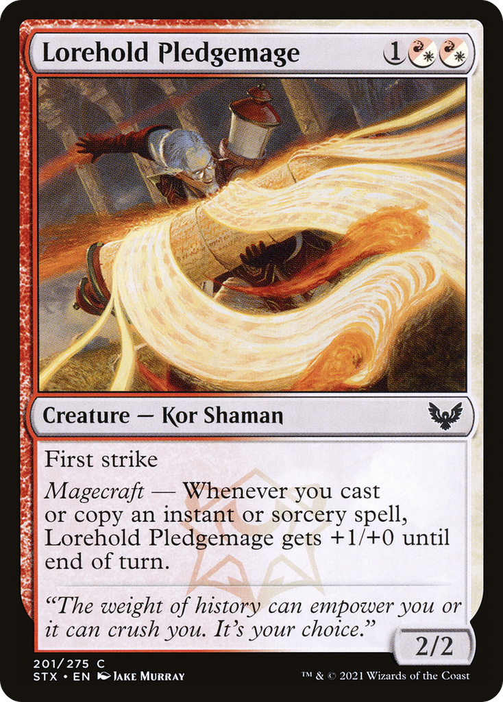 Magic: The Gathering - Lorehold Pledgemage Foil - Strixhaven: School of Mages