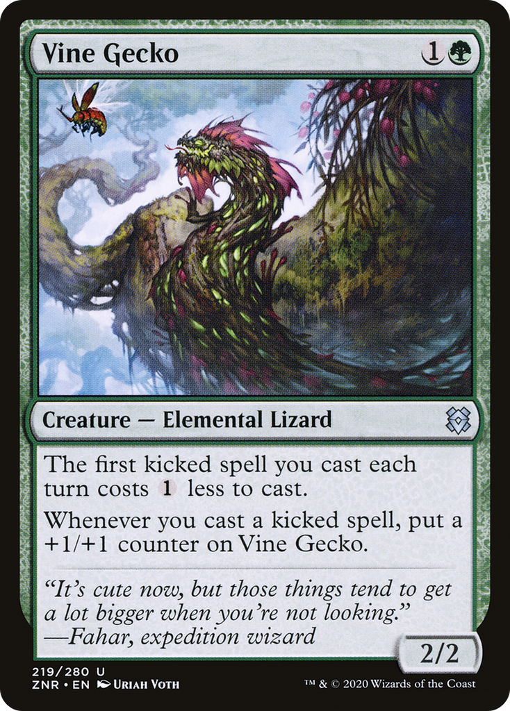 Magic: The Gathering - Vine Gecko - Zendikar Rising