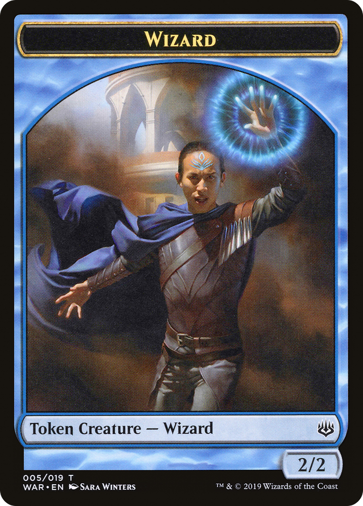 Magic: The Gathering - Wizard Token - War of the Spark Tokens