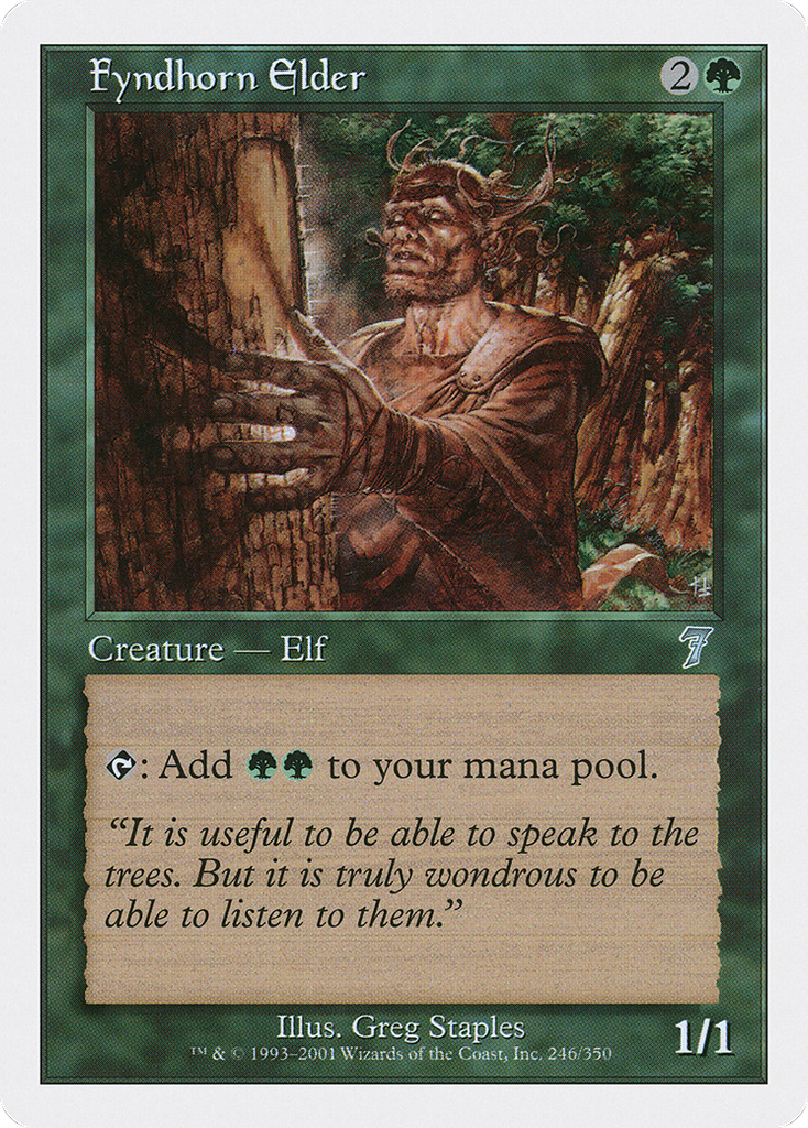 Magic: The Gathering - Fyndhorn Elder - Seventh Edition