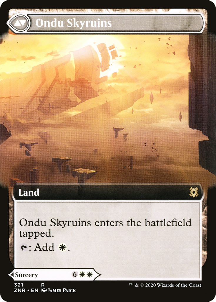 Magic: The Gathering - Ondu Inversion // Ondu Skyruins - Zendikar Rising