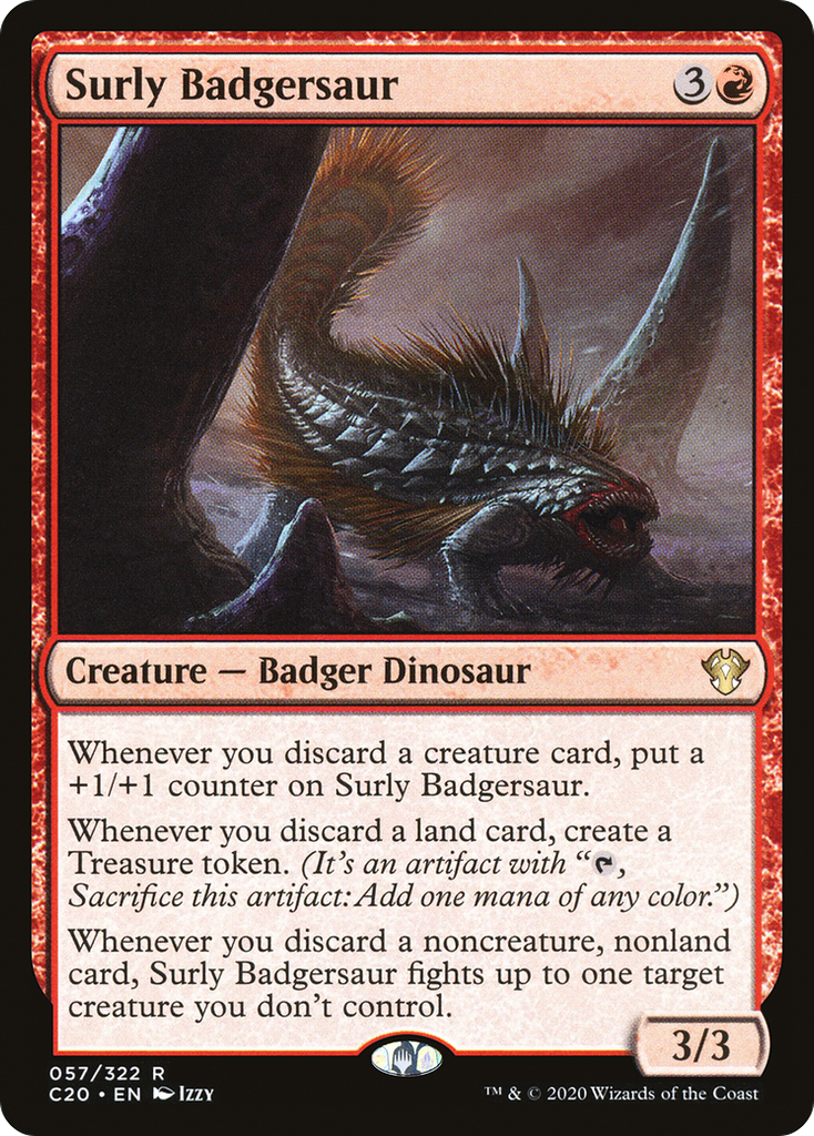 Magic: The Gathering - Surly Badgersaur - Commander 2020