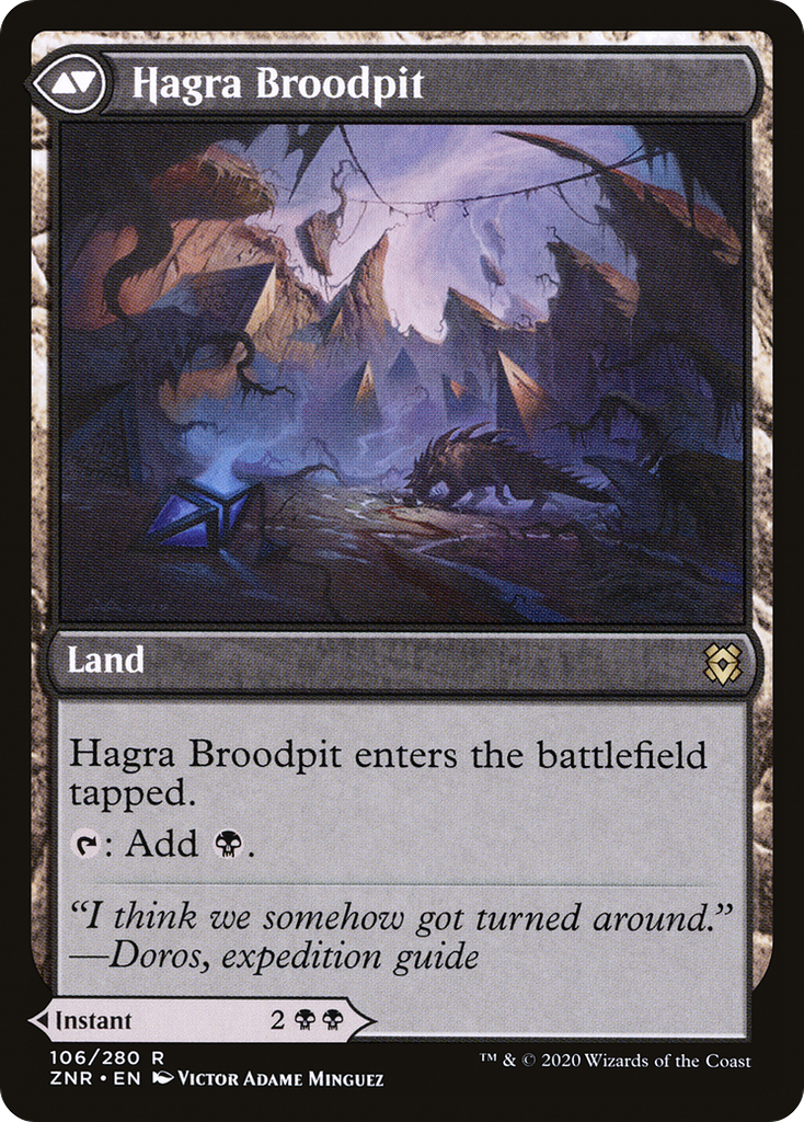 Magic: The Gathering - Hagra Mauling // Hagra Broodpit Foil - Zendikar Rising