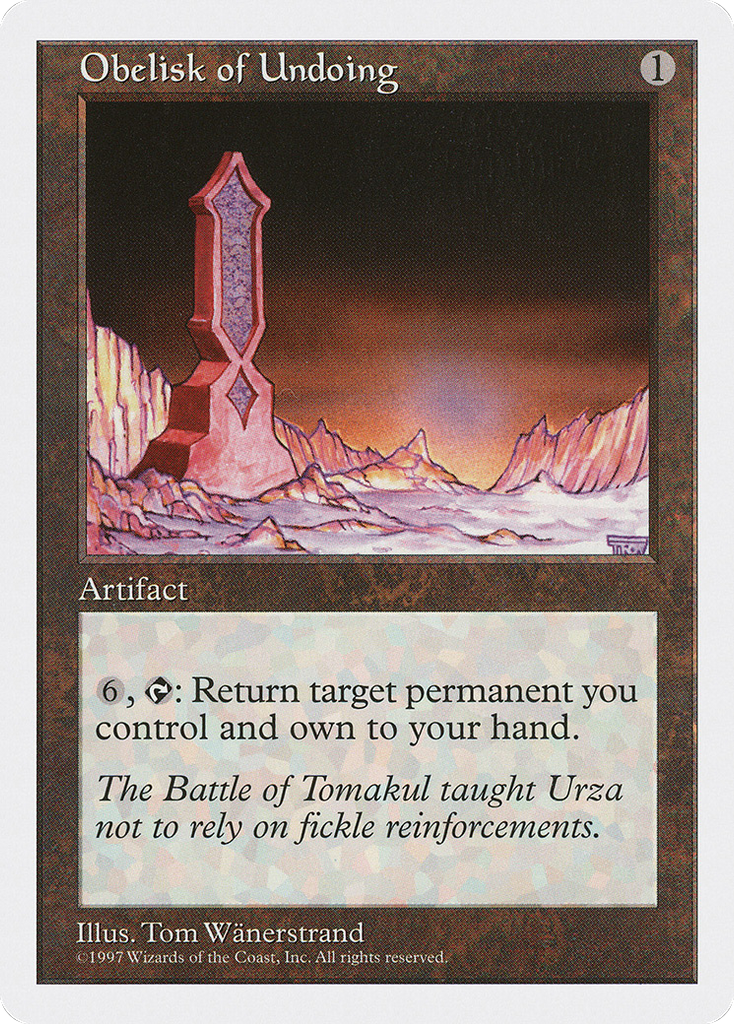 Magic: The Gathering - Obelisk of Undoing - Fifth Edition