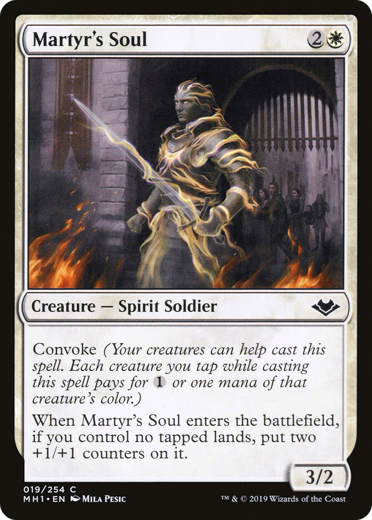 Magic: The Gathering - Martyr's Soul Foil - Modern Horizons