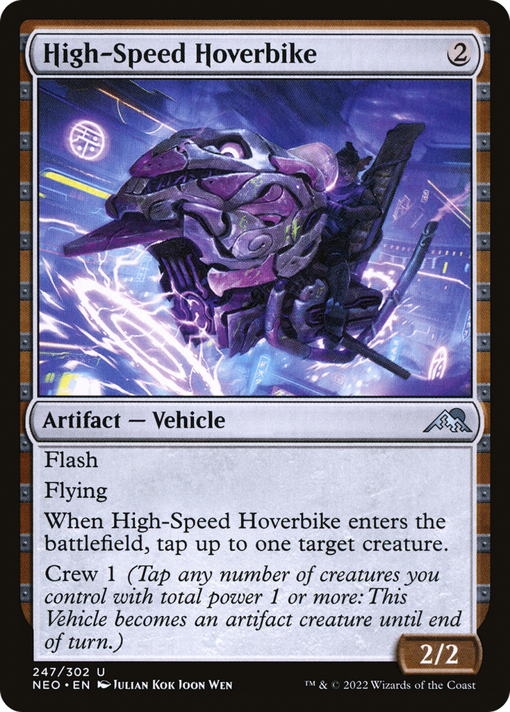 Magic: The Gathering - High-Speed Hoverbike Foil - Kamigawa: Neon Dynasty