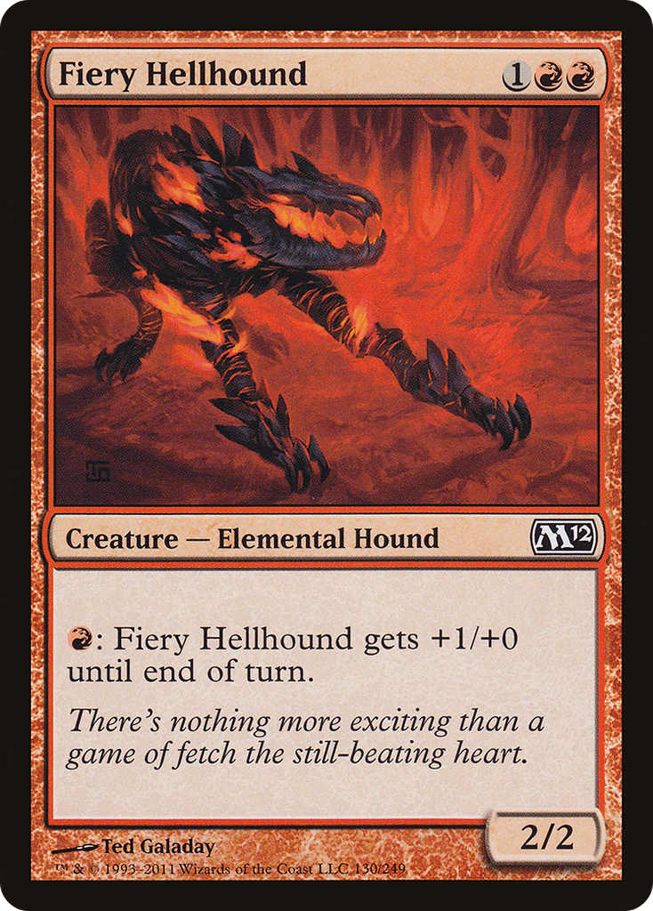 Magic: The Gathering - Fiery Hellhound - Magic 2012