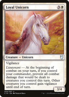Magic: The Gathering - Loyal Unicorn - Commander 2018