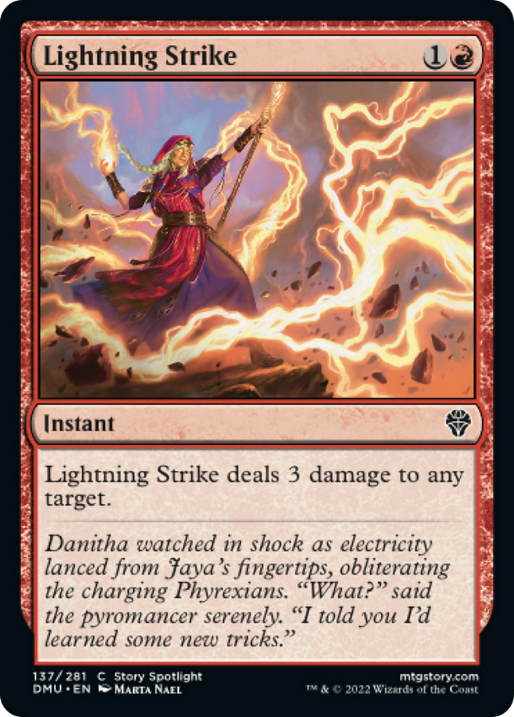 Magic: The Gathering - Lightning Strike Foil - Dominaria United