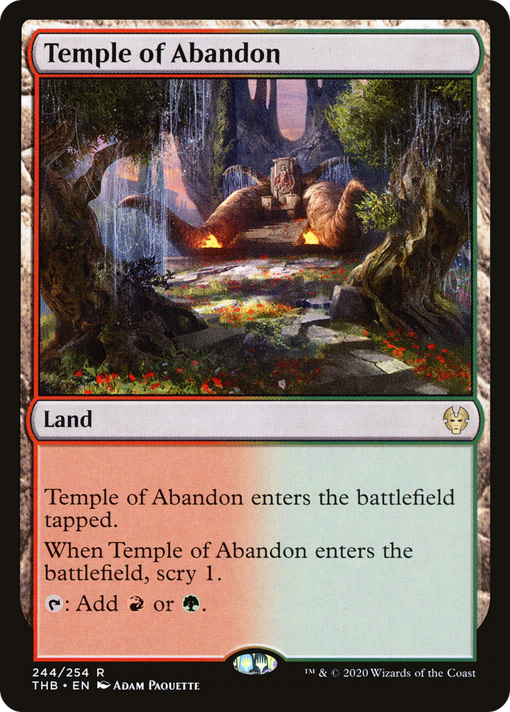 Magic: The Gathering - Temple of Abandon Foil - Theros Beyond Death