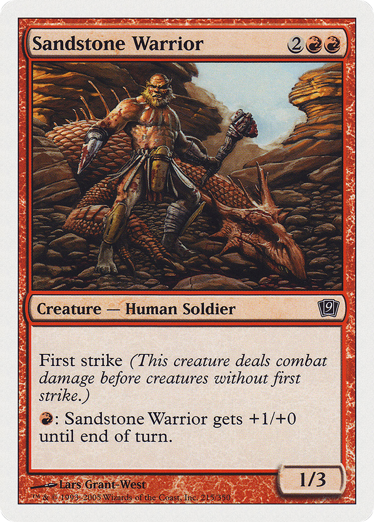 Magic: The Gathering - Sandstone Warrior - Ninth Edition