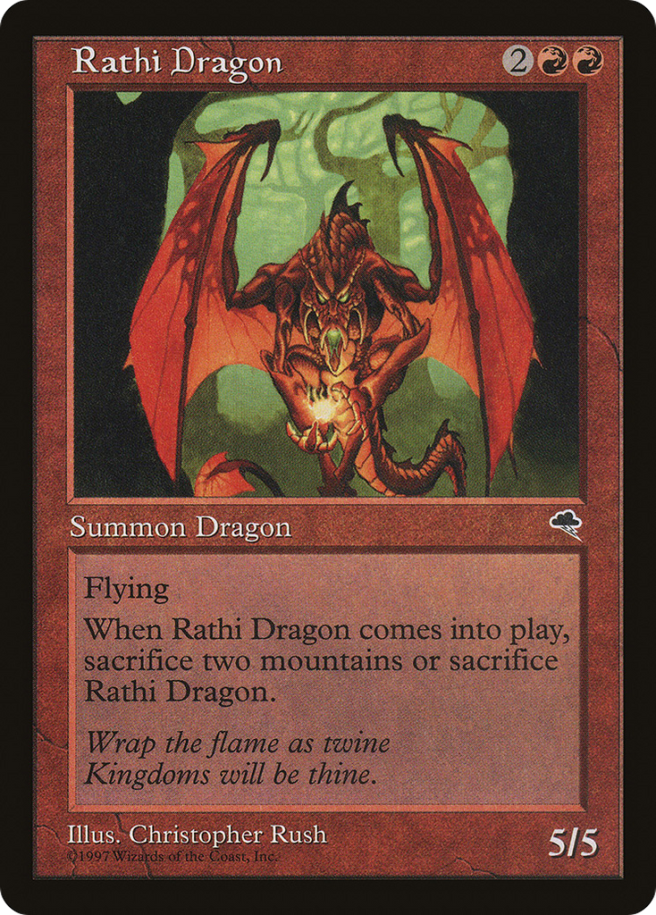 Magic: The Gathering - Rathi Dragon - Tempest