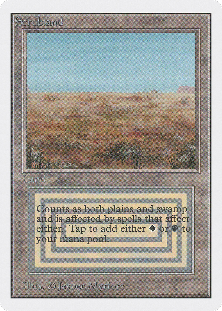 Magic: The Gathering - Scrubland - Unlimited Edition