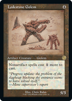 Magic: The Gathering - Lodestone Golem - The Brothers' War Retro Artifacts