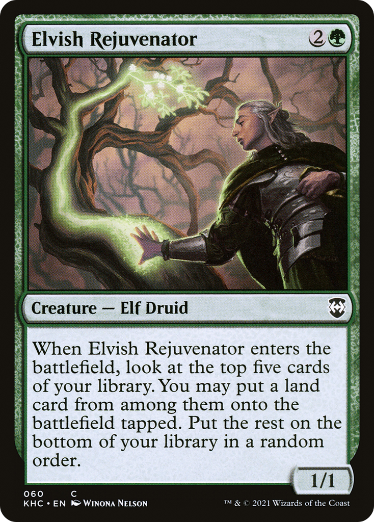 Magic: The Gathering - Elvish Rejuvenator - Kaldheim Commander