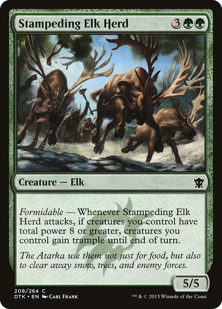 Magic: The Gathering - Stampeding Elk Herd - Dragons of Tarkir