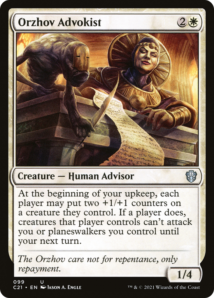 Magic: The Gathering - Orzhov Advokist - Commander 2021