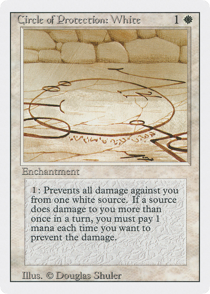 Magic: The Gathering - Circle of Protection: White - Revised Edition