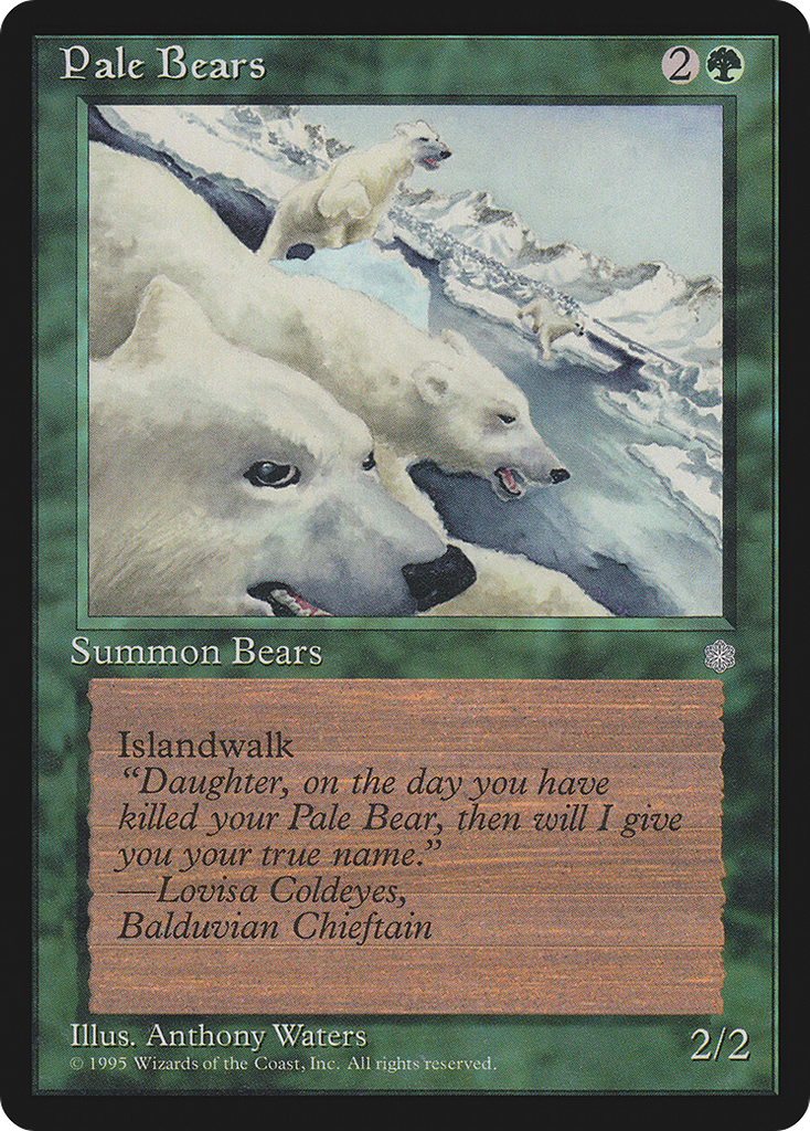 Magic: The Gathering - Pale Bears - Ice Age