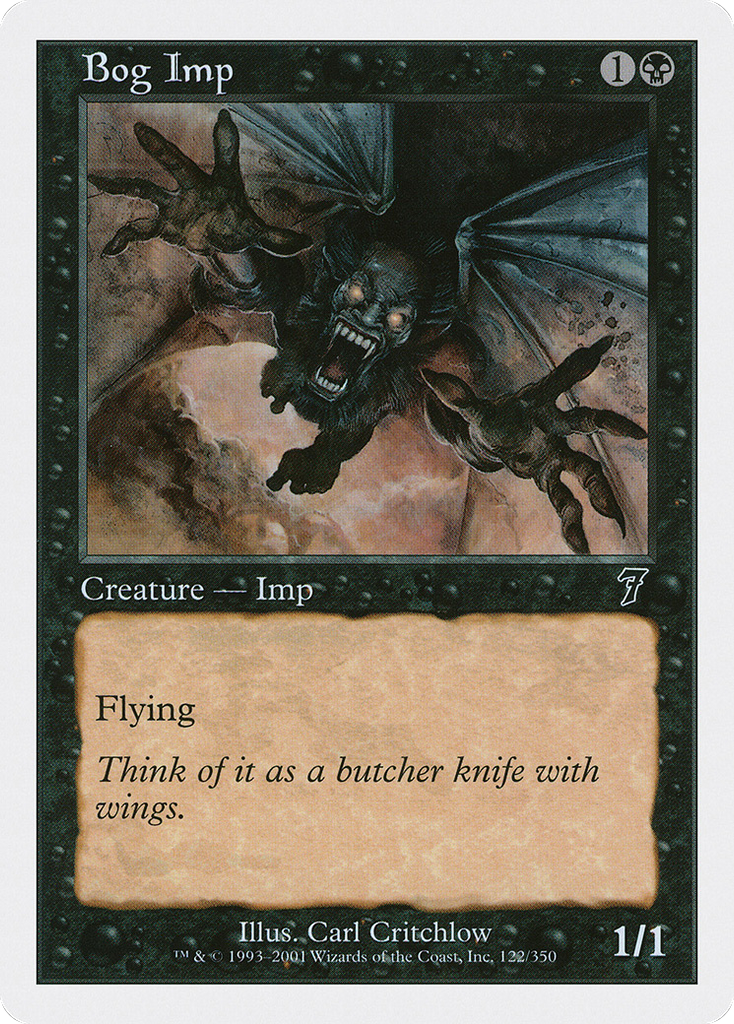 Magic: The Gathering - Bog Imp - Seventh Edition