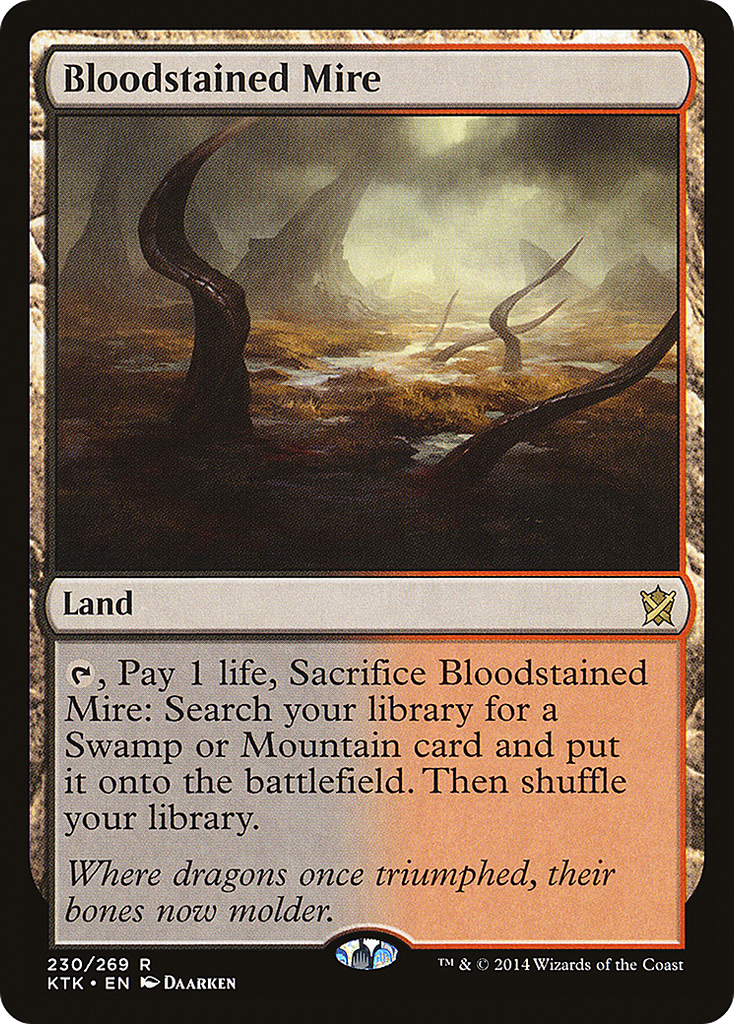 Magic: The Gathering - Bloodstained Mire - Khans of Tarkir