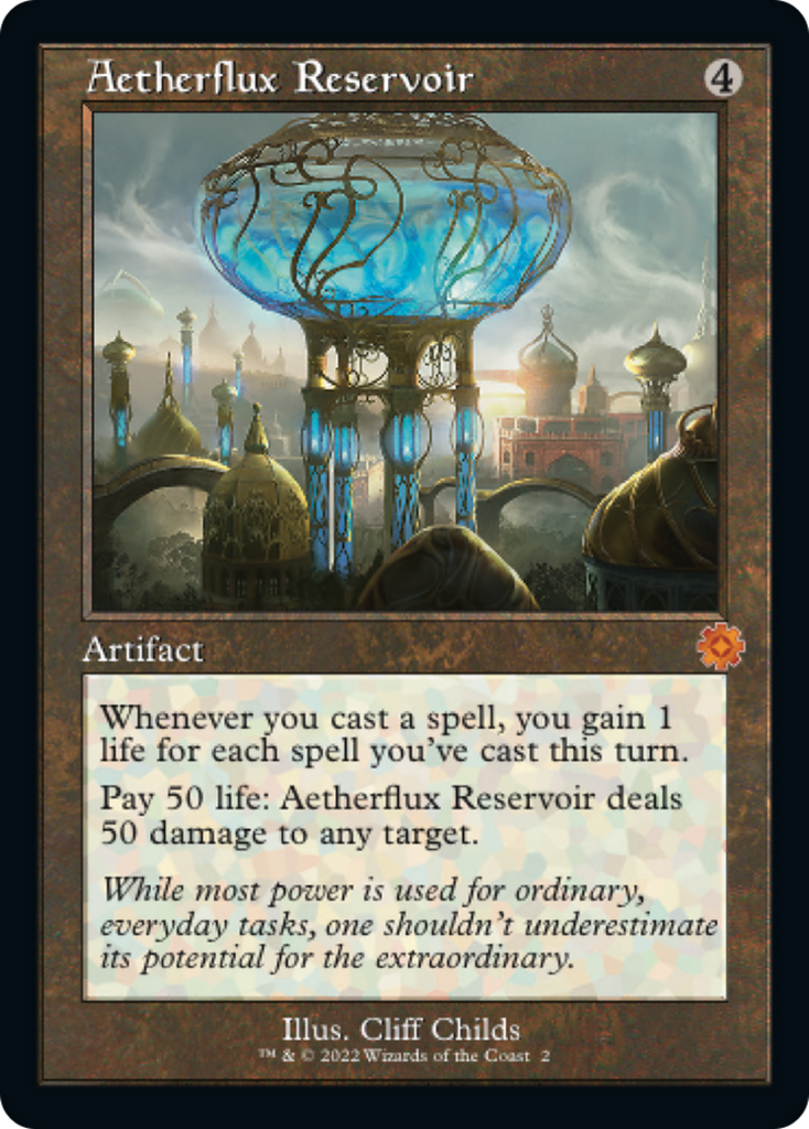 Magic: The Gathering - Aetherflux Reservoir - The Brothers' War Retro Artifacts