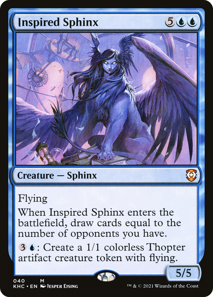 Magic: The Gathering - Inspired Sphinx - Kaldheim Commander