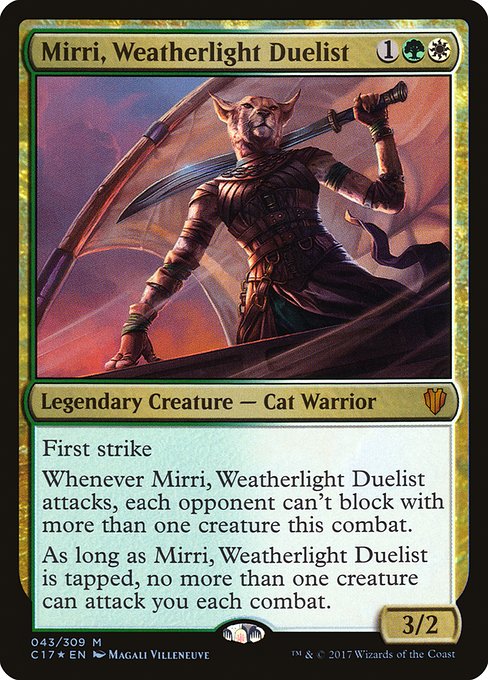 Magic the Gathering - Mirri, Weatherlight Duelist Foil - Commander 2017