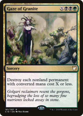 Magic: The Gathering - Gaze of Granite - Commander 2018