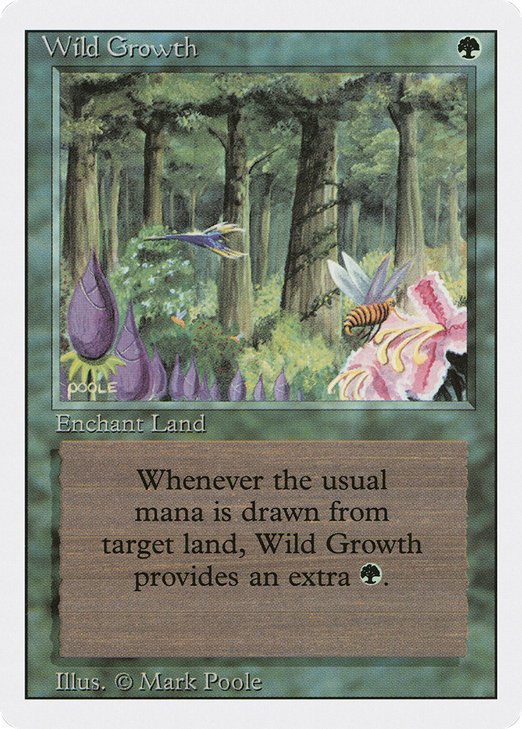 Magic: The Gathering - Wild Growth - Revised Edition