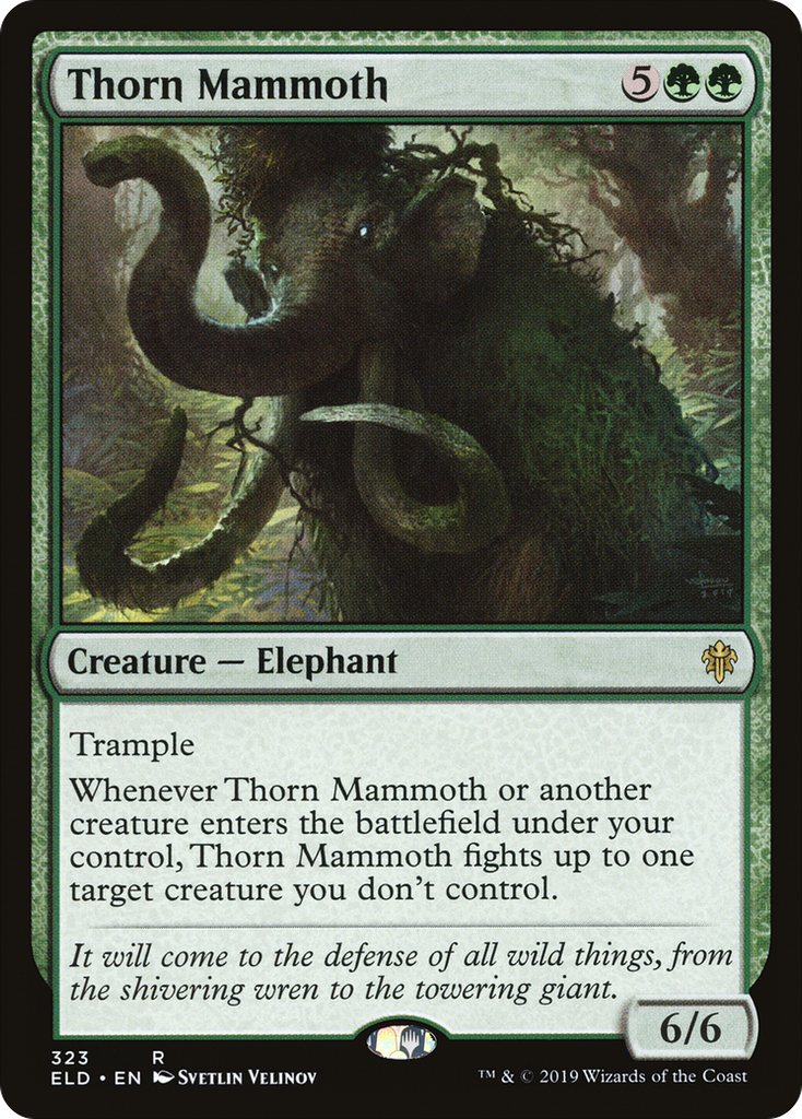 Magic: The Gathering - Thorn Mammoth - Throne of Eldraine