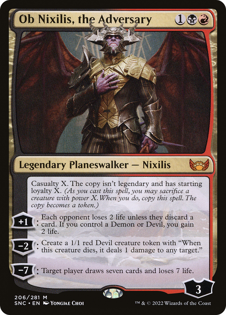 Magic: The Gathering - Ob Nixilis, the Adversary Foil - Streets of New Capenna