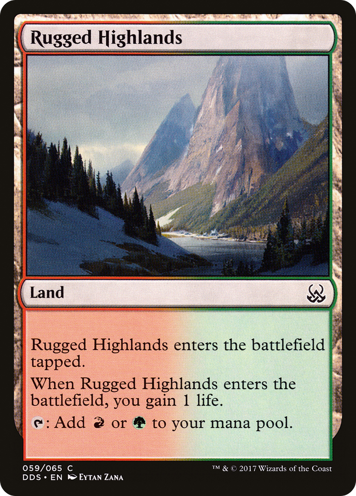 Magic: The Gathering - Rugged Highlands - Duel Decks: Mind vs. Might